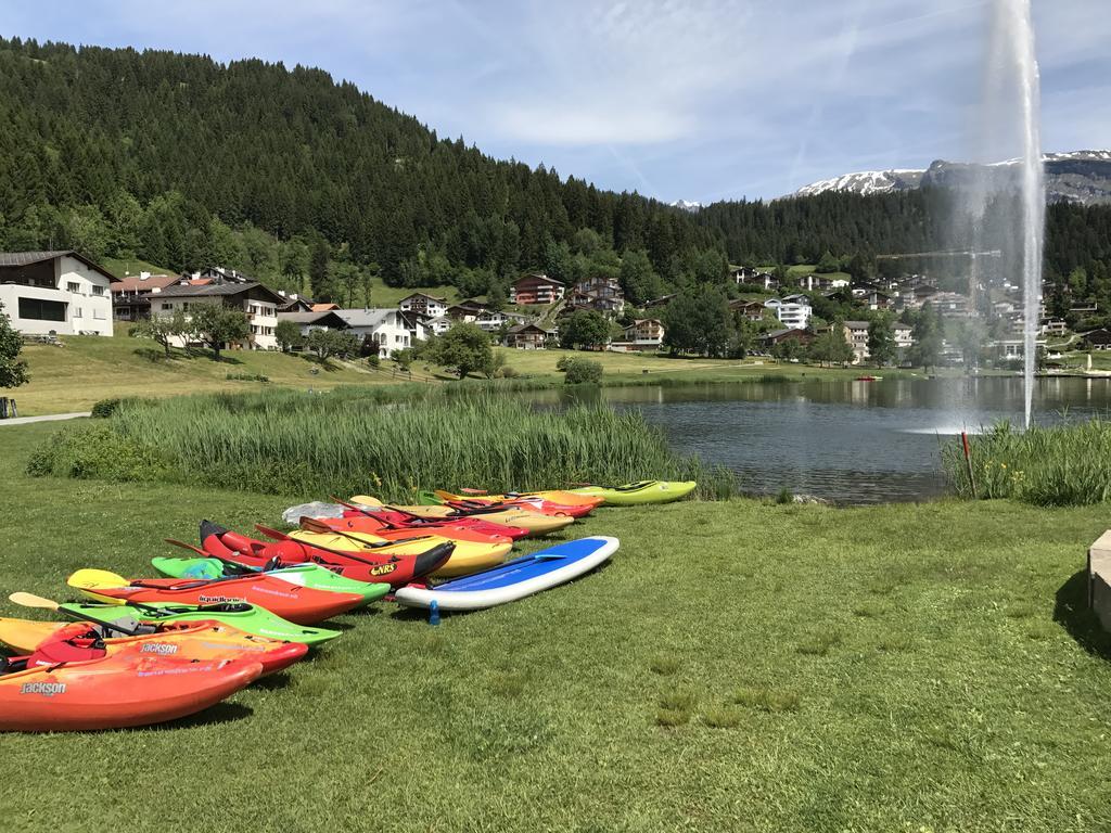 Ferienwohnung Laax Mit Traumblick, Grossem Balkon Und Terrasse Экстерьер фото